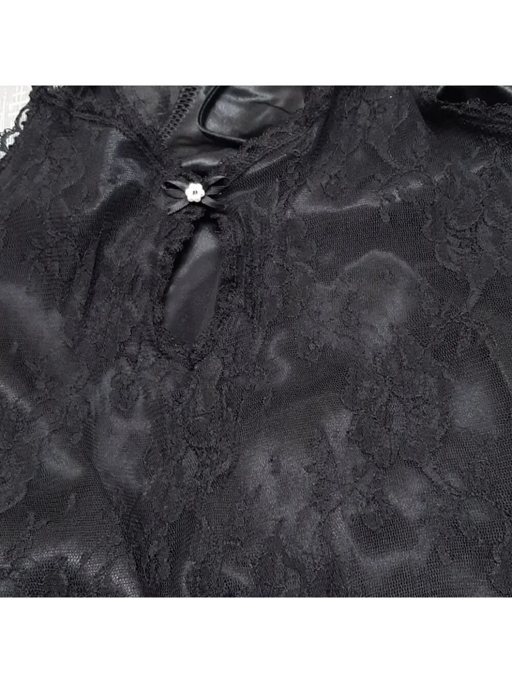 California Dynasty 1 piece black lingerie - Picture 13 of 16